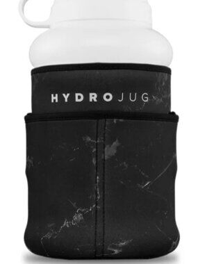 HydroJug Black Marble Neoprene Bottle Sling Pro Sleeve Insulation Adjustable